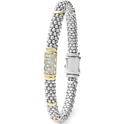 Fashion Diamond Caviar Bracelet | 6Mm Two-Tone