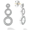 Store Diamond Circle Drop Earrings Diamonds