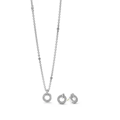 Clearance Diamond Circle Gift Set Silver