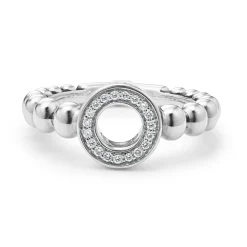 Store Diamond Circle Ring Silver