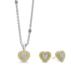 Outlet Diamond Heart Gift Set Diamonds