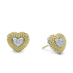 Online Diamond Heart Stud Earrings Diamonds