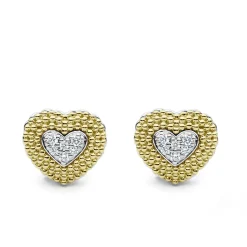 Online Diamond Heart Stud Earrings Diamonds