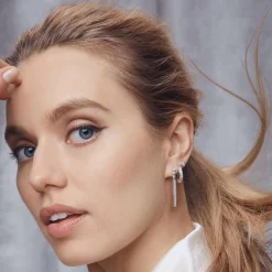 Shop Diamond Huggie Earrings Diamonds