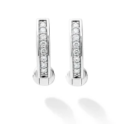Shop Diamond Huggie Earrings Diamonds