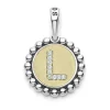 Fashion Diamond L Initial Charm Diamonds