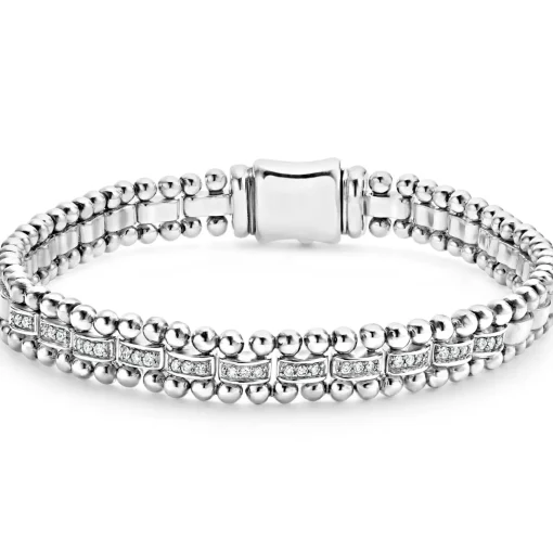 Fashion Diamond Link Bracelet | 7Mm Diamonds