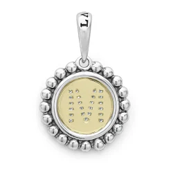 Fashion Diamond M Initial Charm Two-Tone