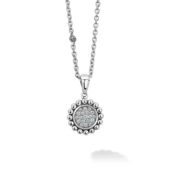 Clearance Diamond Pendant Necklace Silver