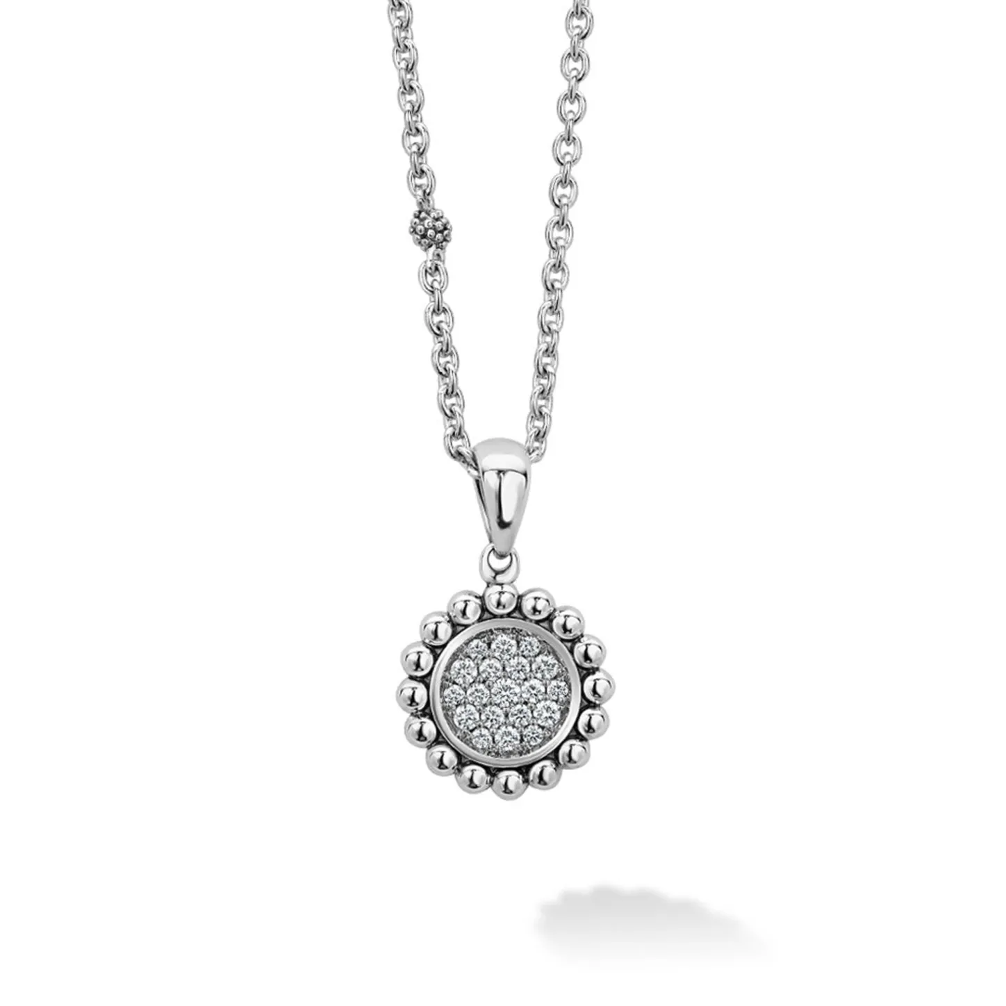 Clearance Diamond Pendant Necklace Silver