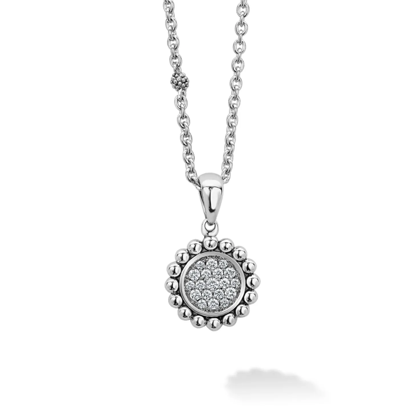 Clearance Diamond Pendant Necklace Silver