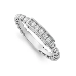 Flash Sale Diamond Stacking Ring Silver