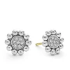 New Diamond Stud Earrings Silver
