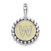 Flash Sale Diamond W Initial Charm Diamonds