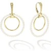 Best Sale Double Circle 18K Gold Earring Set Gold