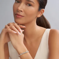 Cheap Double X Caviar Diamond Bracelet | 6Mm Diamonds