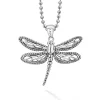 Fashion Dragonfly Pendant Necklace Silver
