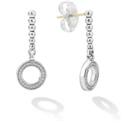 Cheap Drop Circle Diamond Earrings Diamonds