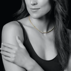 Best Eight Gold Station Diamond Caviar Necklace Diamonds