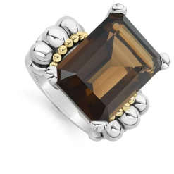 Discount Extra Large Emerald-Cut Smokey Quartz Ring Gemstones