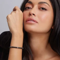 Best Five Silver Station Ceramic Bracelet | 5Mm Caviar Bracelets