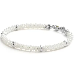 Cheap Five Silver Station Ceramic Bracelet | 5Mm Two-Tone