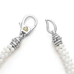 Cheap Five Silver Station Ceramic Bracelet | 5Mm Two-Tone