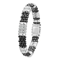 Clearance Five Station Ceramic Diamond Bracelet | 9Mm Diamonds