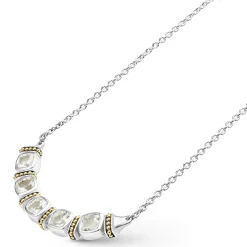 Shop Five Station White Topaz Necklace Gemstones