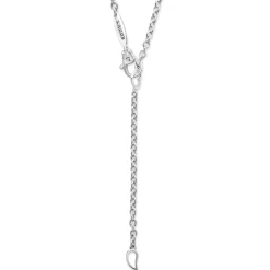Store Five Station White Topaz Necklace Two-Tone