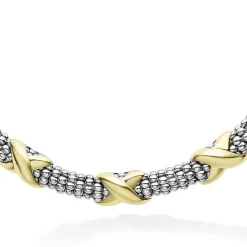 Cheap Five Station X Caviar Necklace Two-Tone