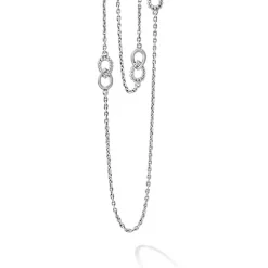 Shop Fluted Link Station Necklace Long Necklaces