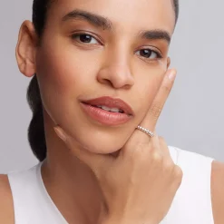 Fashion Fluted Stacking Ring Silver