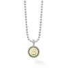 Outlet G Initial Charm Necklace Two-Tone