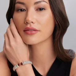 Outlet Garnet Cuff Bracelet | 12Mm Cuffs