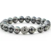 Outlet Gemstone Skull Bracelet Silver
