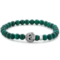 Outlet Gemstone Skull Stretch Bracelet Gift Set Silver