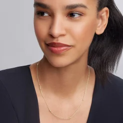 New Gold Caviar Chain Necklace Gold