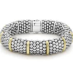 Hot Gold Station Caviar Bracelet | 15Mm Two-Tone