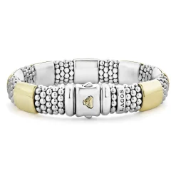 Shop Gold Station Caviar Bracelet | 12Mm Two-Tone