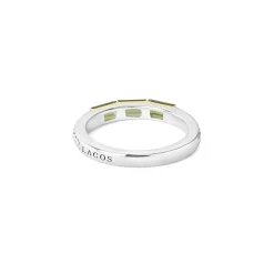 Fashion Green Tourmaline Stacking Ring Gemstones