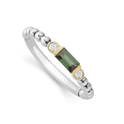 Best Green Tourmaline Stacking Ring With Diamonds Diamonds