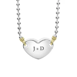 Store Heart Necklace Two-Tone