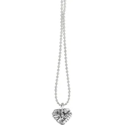 Hot Heart Of New York Pendant Necklace Silver