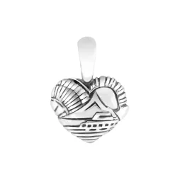 Sale Heart Of Seattle Pendant Necklace Silver