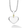 Cheap Heart Pendant Necklace Two-Tone