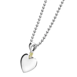 Cheap Heart Pendant Necklace Two-Tone