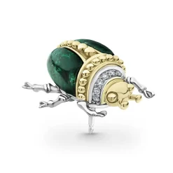New Jade Diamond Beetle Pin Gemstones