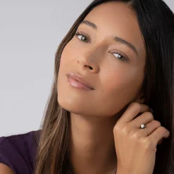 Flash Sale 18K Gold And Black Ceramic Diamond Ring Gold