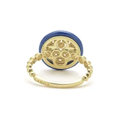 Cheap 18K Gold And Ceramic Circle Ring Gold
